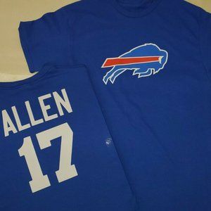 1110 BOYS NFL Buffalo Bills JOSH ALLEN Name Number Football Jersey SHIRT BLUE